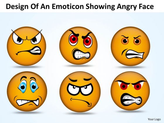 Ppt PowerPoint Design Download Of An Emoticon Showing Angry Faces Templates