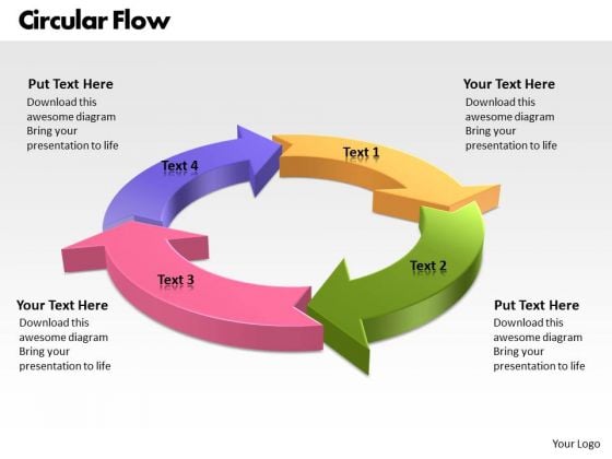 ppt powerpoint presentation circular flow of process 4 state ppt powerpoint presentation circular flow of process 4 state, Powerpoint templates