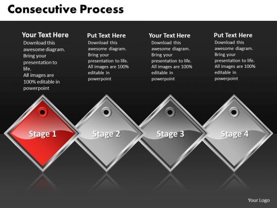 Ppt Red Diamond Consecutive Action 4 Create PowerPoint Macro Templates Ppt Red Diamond Consecutive Action 4 Create PowerPoint Macro Templates
