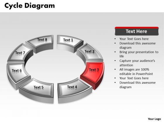Ppt Red PowerPoint Theme Animated Multicolor Cycle Diagram Free Templates