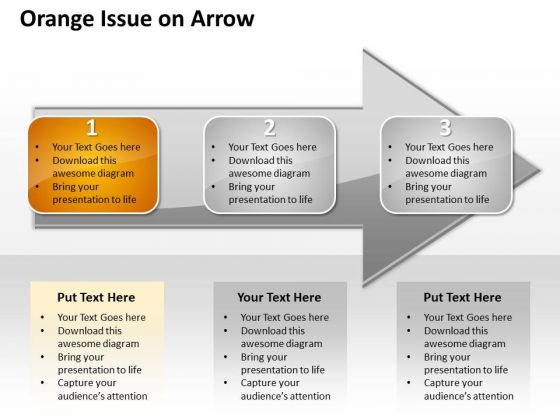 Ppt Sequential Demonstration Of 3 Issues An Arrow Orange PowerPoint Templates Ppt Sequential Demonstration Of 3 Issues An Arrow Orange PowerPoint Templates