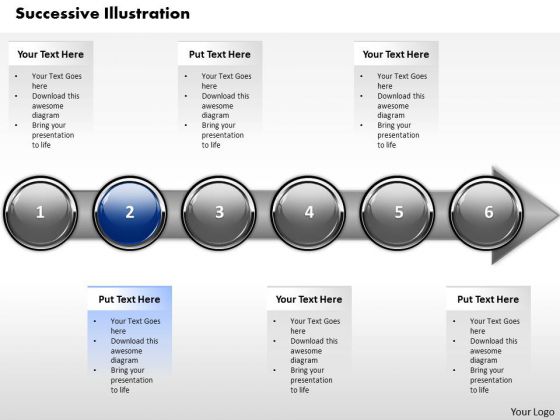 ppt sequential illustration of