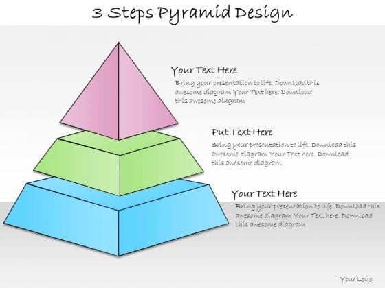 Ppt Slide 3 Steps Pyramid Design Strategic Planning