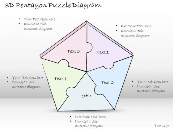 Ppt Slide 3d Pentagon Puzzle Diagram Marketing Plan Ppt Slide 3d Pentagon Puzzle Diagram Marketing Plan