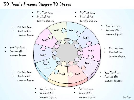 Ppt Slide 3d Puzzle Process Diagram 10 Stages Business Diagrams Ppt Slide 3d Puzzle Process Diagram 10 Stages Business Diagrams