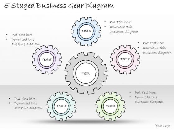 Ppt Slide 5 Staged Business Gear Diagram Diagrams Ppt Slide 5 Staged Business Gear Diagram Diagrams