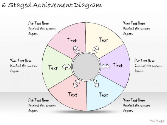Ppt Slide 6 Staged Achievement Diagram Strategic Planning