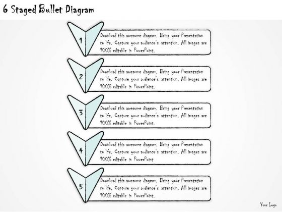 Ppt Slide 6 Staged Bullet Diagram Sales Plan