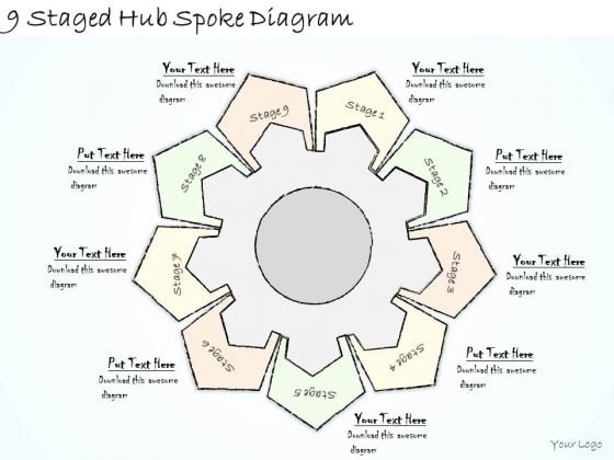 Ppt Slide 9 Staged Hub Spoke Diagram Business Diagrams Ppt Slide 9 Staged Hub Spoke Diagram Business Diagrams