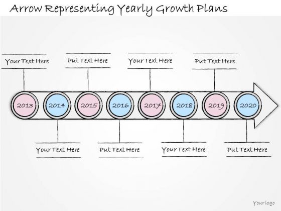 Ppt Slide Arrow Representing Yearly Growth Plans Sales Ppt Slide Arrow Representing Yearly Growth Plans Sales