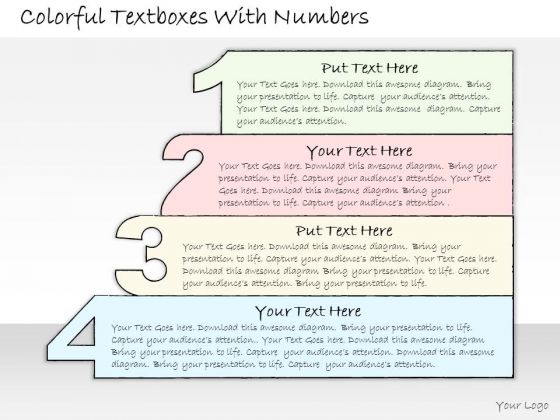 Ppt Slide Colorful Textboxes With Numbers Business Plan Ppt Slide Colorful Textboxes With Numbers Business Plan