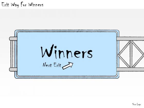 Ppt Slide Exit Way For Winners Consulting Firms