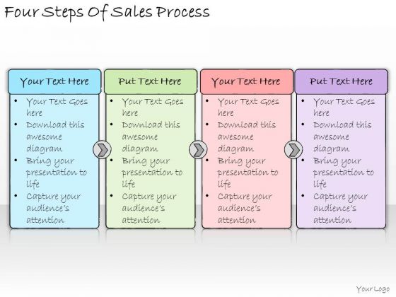 Ppt Slide Four Steps Of Sales Process Business Diagrams Ppt Slide Four Steps Of Sales Process Business Diagrams