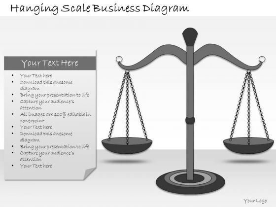 Ppt Slide Hanging Scale Business Diagram Consulting Firms
