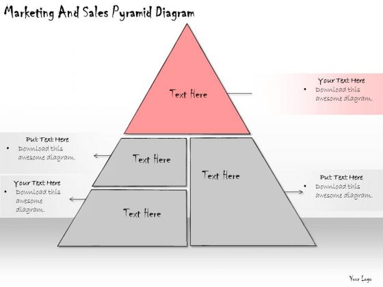 Ppt Slide Marketing And Sales Pyramid Diagram Plan