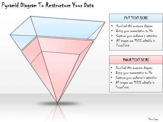 Ppt Slide Pyramid Diagram To Restructure Your Data Sales Plan