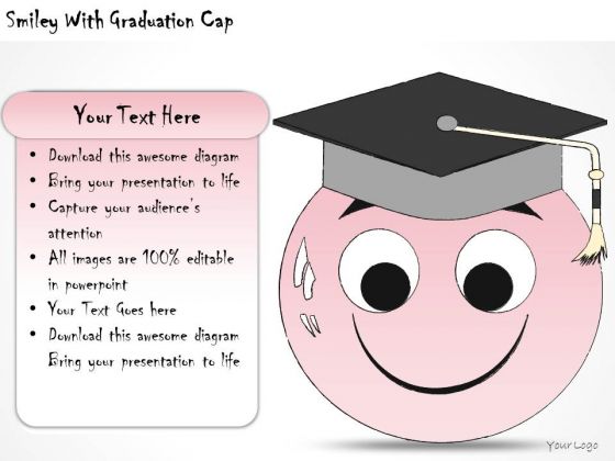 Ppt Slide Smiley With Graduation Cap Business Diagrams Ppt Slide Smiley With Graduation Cap Business Diagrams