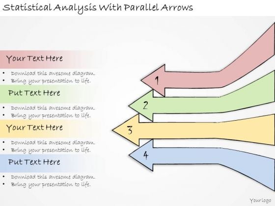 Ppt Slide Statistical Analysis With Parallel Arrows Business Diagrams Ppt Slide Statistical Analysis With Parallel Arrows Business Diagrams