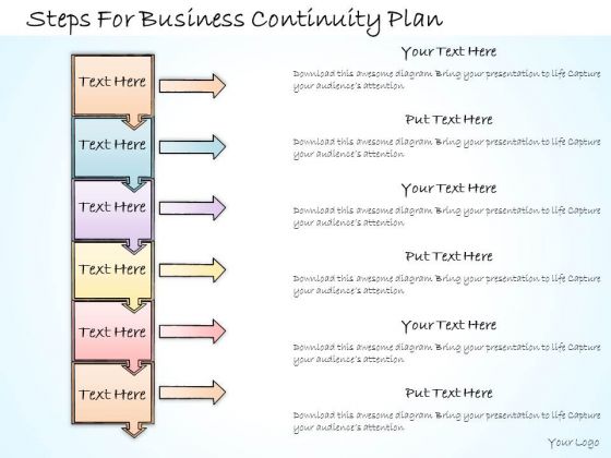 Ppt Slide Steps For Business Continuity Plan Diagrams