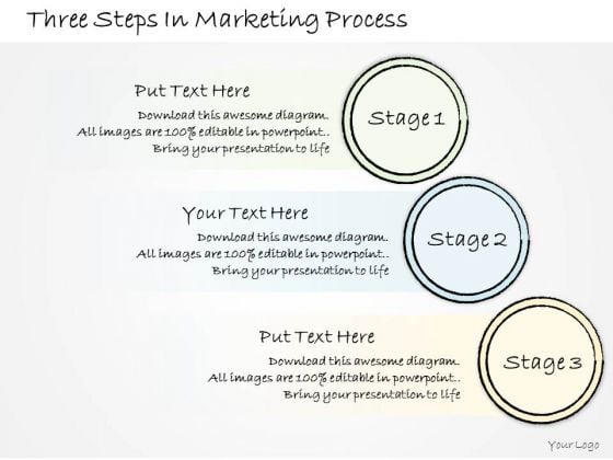 Ppt Slide Three Steps In Marketing Process Sales Plan