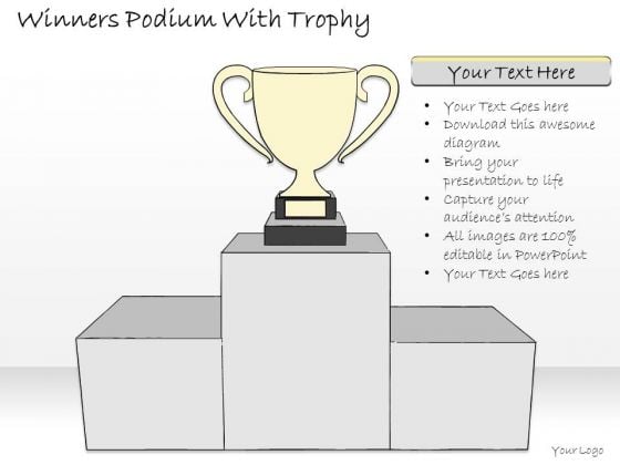 Ppt Slide Winners Podium With Trophy Business Diagrams Ppt Slide Winners Podium With Trophy Business Diagrams