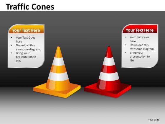 Ppt Slides 2 Editable Road Cones PowerPoint Templates Ppt Slides 2 Editable Road Cones PowerPoint Templates