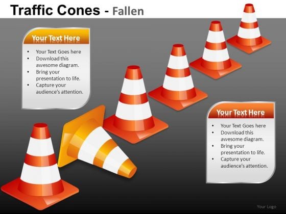 Ppt Slides Fallen Traffic Cones Change Path PowerPoint Templates Ppt Slides Fallen Traffic Cones Change Path PowerPoint Templates