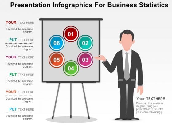 Presentation Infographics For Business Statistics PowerPoint Templates