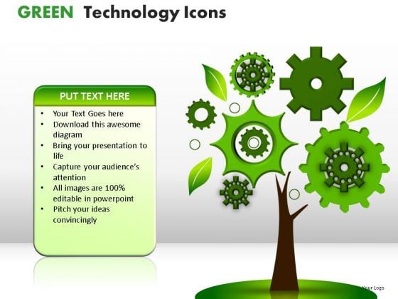 Process And Flows Green Technology Icons PowerPoint Slides And Ppt Diagram Templates