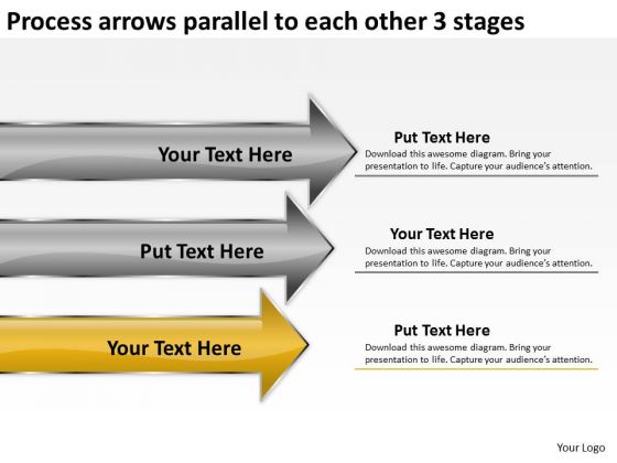 Process Arrows Parallel To Each Other 3 Stages Ppt Business Plan Generator PowerPoint Slides Process Arrows Parallel To Each Other 3 Stages Ppt Business Plan Generator PowerPoint Slides
