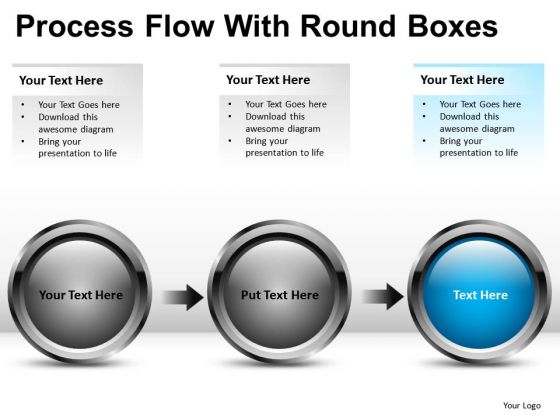 Process Diagram Chart In PowerPoint With 3 Stages Process Diagram Chart In PowerPoint With 3 Stages