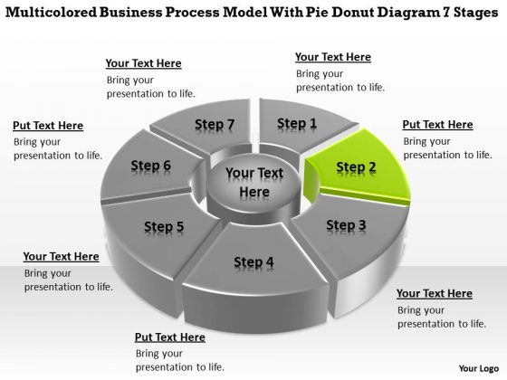 Process Model With Pie Donut Diagram 7 Stages Business Plan PowerPoint Slides Process Model With Pie Donut Diagram 7 Stages Business Plan PowerPoint Slides