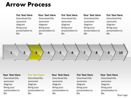 Process PowerPoint Template Arrow 10 Stages Communication Skills Design Process PowerPoint Template Arrow 10 Stages Communication Skills Design