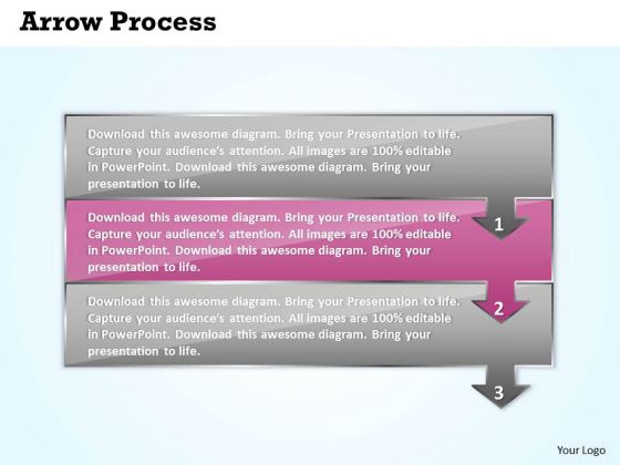 Process Ppt Theme Arrow Procurement Representation 3 Stages Design