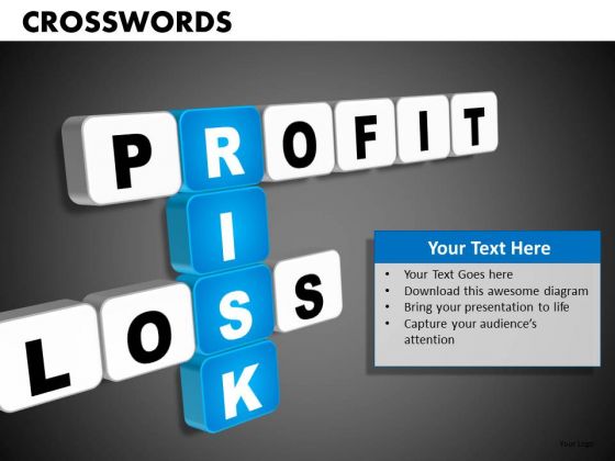 Profit Loss Risk Crosswords PowerPoint Templates Profit Loss Risk Crosswords PowerPoint Templates