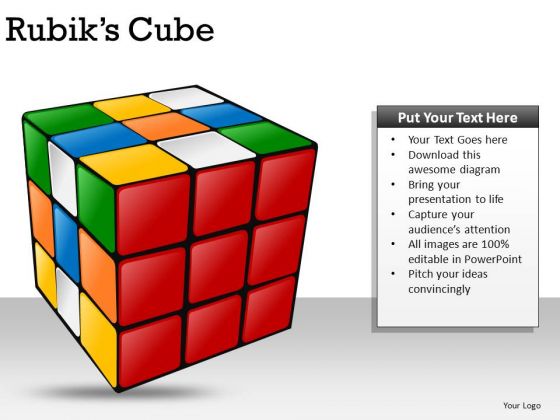 Puzzle Rubiks Cube PowerPoint Slides And Ppt Diagram Templates