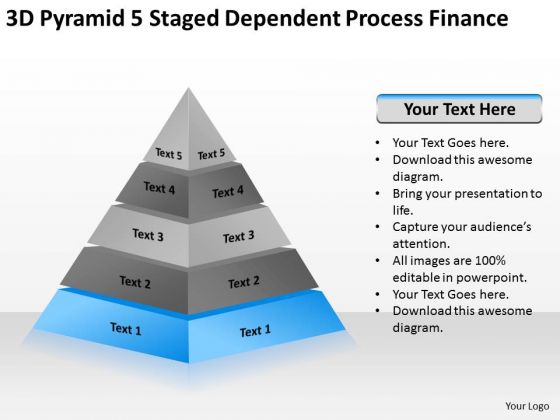 Pyramid 5 Staged Dependent Process Finance Ppt Business Plan Sample Template PowerPoint Slides Pyramid 5 Staged Dependent Process Finance Ppt Business Plan Sample Template PowerPoint Slides