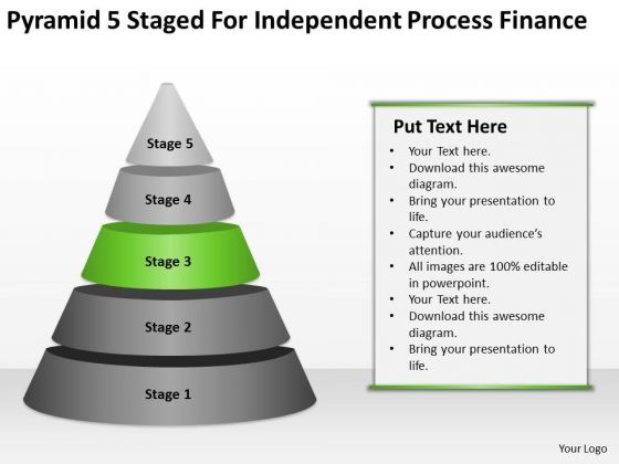 Pyramid 5 Staged For Independent Process Finance Ppt Business Plan PowerPoint Slides Pyramid 5 Staged For Independent Process Finance Ppt Business Plan PowerPoint Slides