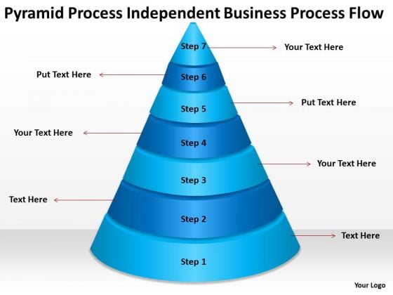 Pyramid Process Independent Business Flow Plan Outlines PowerPoint Slides Pyramid Process Independent Business Flow Plan Outlines PowerPoint Slides