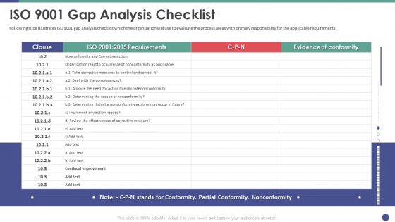 QC Engineering ISO 9001 Gap Analysis Checklist Ppt Show Gallery PDF QC Engineering ISO 9001 Gap Analysis Checklist Ppt Show Gallery PDF