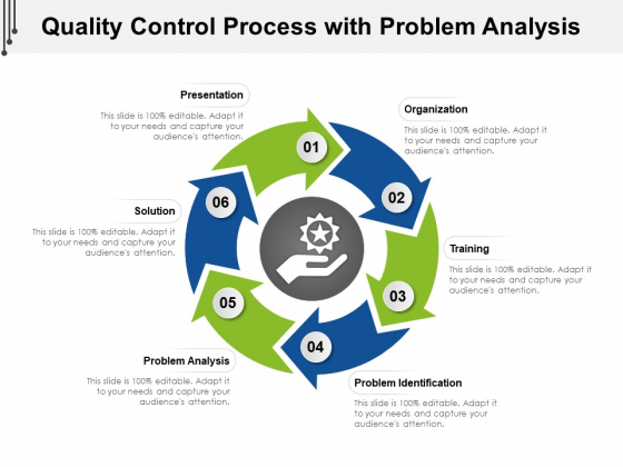 Quality Control Process With Problem Analysis Ppt PowerPoint Presentation Slides Slideshow PDF