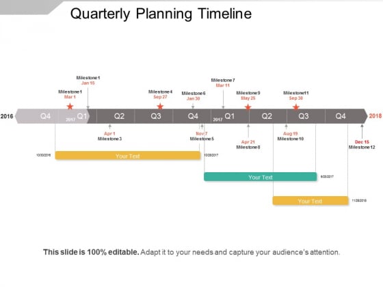 Quarterly Planning Timeline Ppt PowerPoint Presentation Gallery Structure