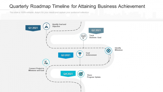 Quarterly Roadmap Timeline For Attaining Business Achievement Microsoft