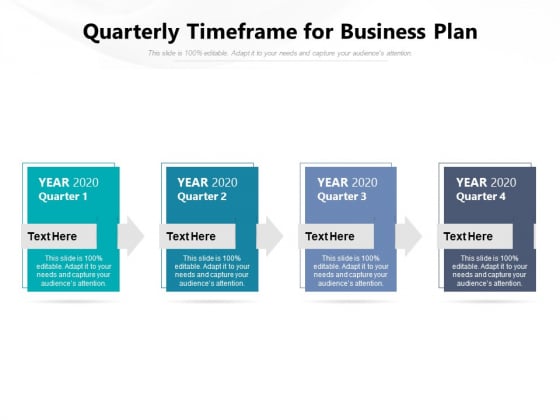 Quarterly Timeframe For Business Plan Ppt PowerPoint Presentation Summary Graphics Template PDF
