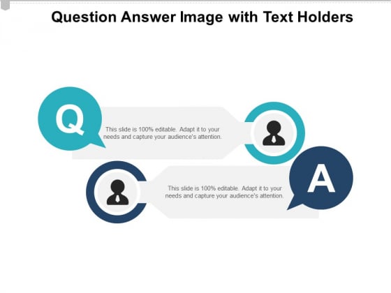 Question Answer Image With Text Holders Ppt PowerPoint Presentation Professional Slide Portrait