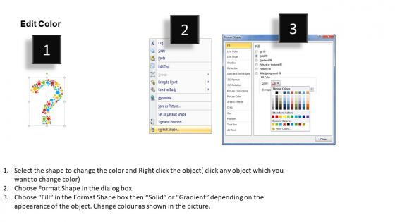 Question Mark With Multi Colored Atoms Powerpoint Template Question Mark With Multi Colored Atoms Powerpoint Template