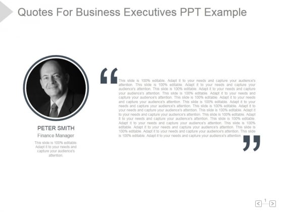 Quotes For Business Executives Ppt PowerPoint Presentation Show Quotes For Business Executives Ppt PowerPoint Presentation Show