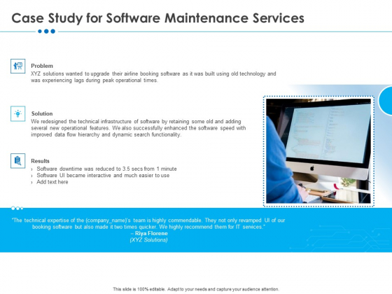 RFP Software Maintenance Support Case Study For Software Maintenance Services Download PDF RFP Software Maintenance Support Case Study For Software Maintenance Services Download PDF