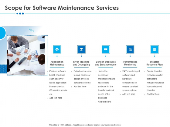 RFP Software Maintenance Support Scope For Software Maintenance Services Demonstration PDF