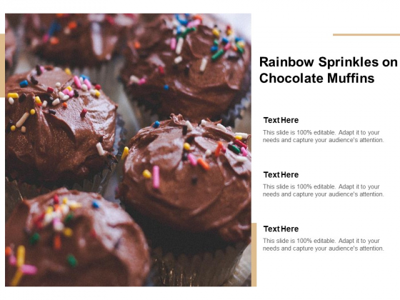 Rainbow Sprinkles On Chocolate Muffins Ppt PowerPoint Presentation Inspiration Good Rainbow Sprinkles On Chocolate Muffins Ppt PowerPoint Presentation Inspiration Good
